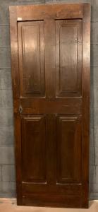 pti699 - Tür aus Nussbaum, 19. Jahrhundert, Maße ca. B 74 x H 196 cm